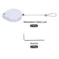 thumbnail image 3 of Uxcell Retractable Security Cable Lock,Remote Control Security Lock,for TV,DVD,Cup,Phone 2Set White 39.37", 3 of 6