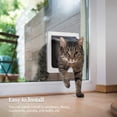thumbnail image 1 of Puerta de Gato Exterior de 4 Puerta de Gato para puertas interiores y exteriores colgajo de gato interior para mascotas puertas para gato fácil instaláciano, 1 of 7