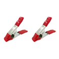 thumbnail image 2 of Wisewang Portable DIY Crafting Tailoring Metal Spring Clamp Nonslip Photography Woodworking Clip Fastener Fixing Fastening Tool Red 2Set, 2 of 6