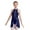 Navy Blue, variant on iEFiEL Kids Girls Lyrical Dance Dress Cutout Back Latin Jazz Gymnastics Leotard Stage Performance Costume Burgundy 10