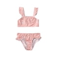 thumbnail image 1 of Toddler Kid Baby Girl Flower Ruffle Bikini Set Swimwear Swimsuit Bathing Suit, 1 of 5