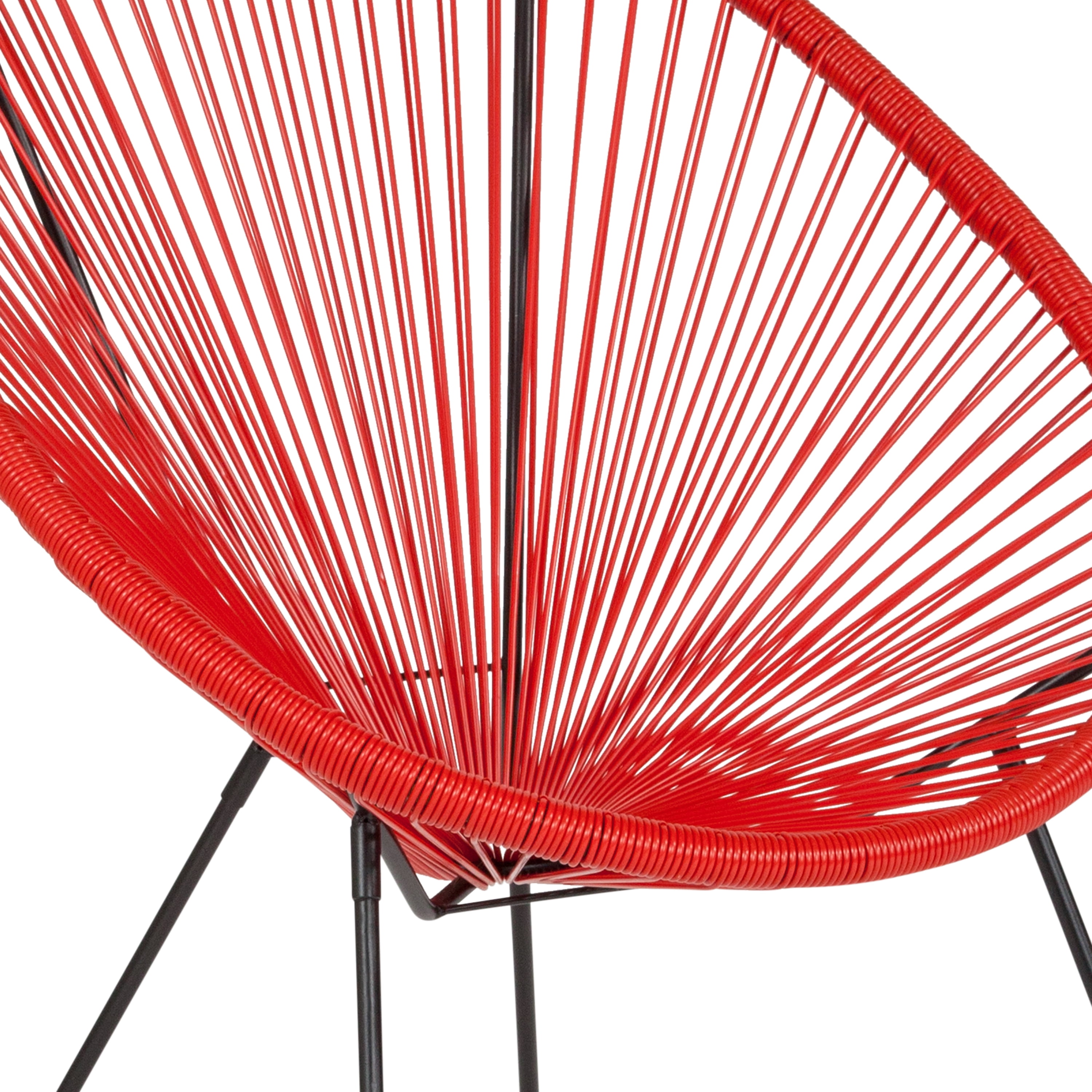 Flash furniture valencia oval comfort series 2024 take ten white rattan lounge chair