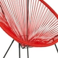 thumbnail image 6 of Flash Furniture Valencia Oval Comfort Series Take Ten Red Papasan Lounge Chair, 6 of 11