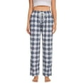thumbnail image 1 of ShomPort Plaid Pajama Pants Casual Wide Leg Plaid Pants Comfy Lounge Sleep Pjs Pants with Drawstring and Pockets, 1 of 8