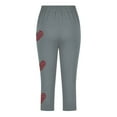 thumbnail image 2 of Juslio Girls Pants Kids Girls Fashion Print Summer Leisure Yoga Leggings Sports Cropped（Gray Capris， 2 Years）, 2 of 7