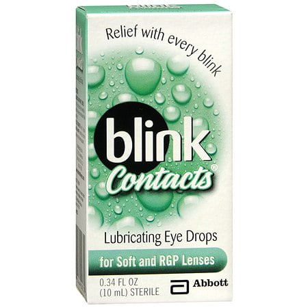 Blink Contacts lubrifiantes collyre 0,34 fl oz (pack de 2)