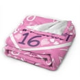 thumbnail image 2 of Wijzvio Gift For 16th Birthday Throw Blanket Soft Fuzzy Fleece Blanket For Couch Bed Living Room Decoration 60"X50", 2 of 9