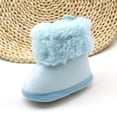 thumbnail image 5 of Actoyo Infant Boots Winter Warm Baby Girl Shoes Anti-Slip Toddler Snow Boots Prewalker Newborn Slippers Blue 0-6 Months, 5 of 11