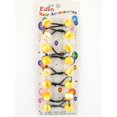 thumbnail image 2 of Eden Twinbead Marbled Ponytail Elastics - 10 Ct. (Yellow & White), 2 of 4
