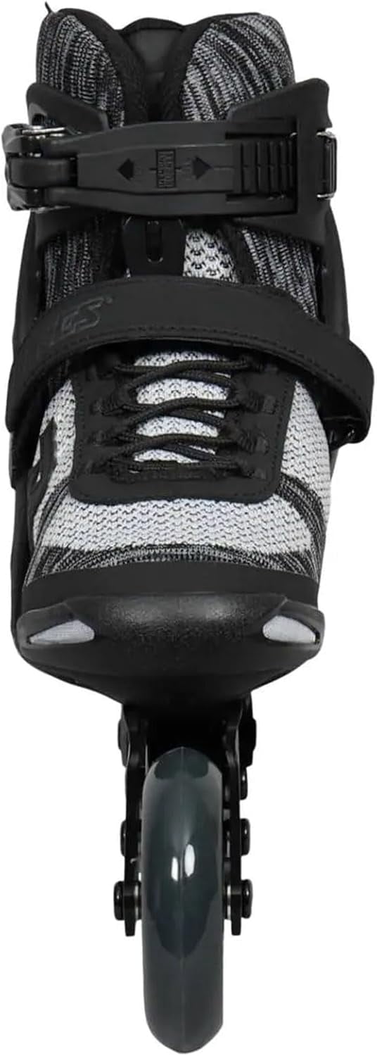 Roces Men's Thread TIF Lightweight Breathable Adjustable Fitness Ecology Outdoor 4 Wheel Inline Racing Skates with Easy Entry System & & Secure Closure, Supplied with Brake, Salt-N-Pepa, 10