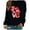 Black, variant on Luxalzxs Valentine's Day Sweatshirts for Women Love Heart Dwarf Print Crew Neck Long Sleeve Shirts Holiday Casual Pullover Tops