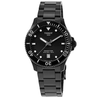 Tissot T17.1.586.52 Men's PRC 200 Black Dial Steel Bracelet