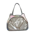 thumbnail image 3 of Bolso de hombro con forma de gato de piel sintética Y2K Ita para mujer, regalo de cumpleaños Plata, 3 of 8