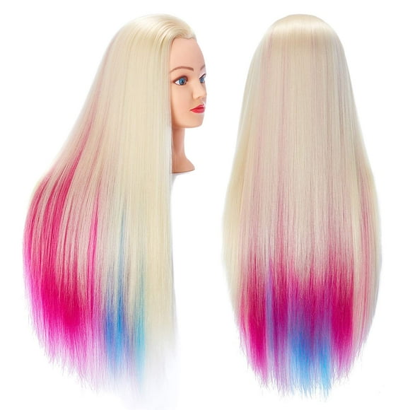 Cabeza de maniquí Hairingrid de 26 a 28 pulgadas con cabello sintético