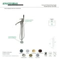 thumbnail image 5 of Kingston Brass KS8135DL Concord Freestanding Tub Faucet with Hand Shower, Oil Rubbed Bronze, 5 of 6