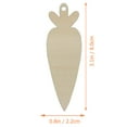 thumbnail image 5 of Hemoton 30Pcs Easter Unfinished Wooden Ornaments Carrot Blank Craft Wood Slices for DIY, 5 of 6
