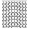 thumbnail image 3 of Ambesonne Vintage Shower Curtain, Baroque Victorian Style, 69"Wx70"L, Black White, 3 of 3