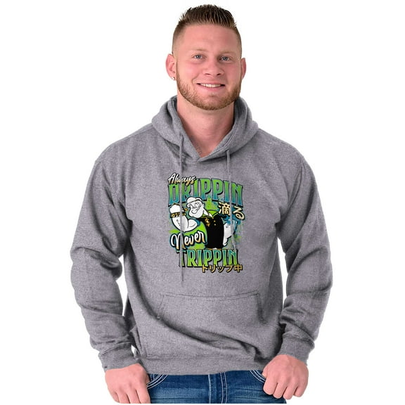 Popeye Always Drippin Never Trippin Hoodie Hooded Sweatshirt Men Brisco Brands S