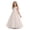 E217-Beige, variant on hengsof Girls' Summer Embroidered Tulle Sleeveless Round Neck Dress, Multi Layered Mesh Party Princess Dress, Fashion Bow Dress