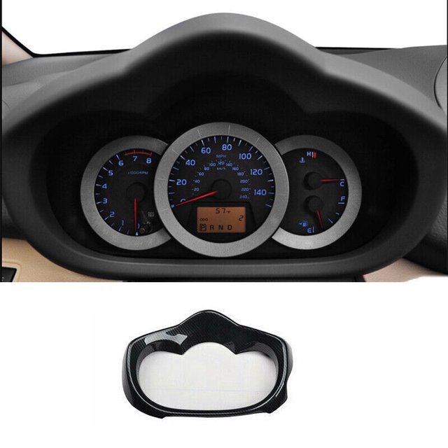 for Toyota RAV4 2006-2012 ABS Carbon Fiber Instrument Panel F for Ram e Cover Decor