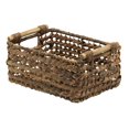 thumbnail image 1 of Woven Bacbac Storage Basket with Natural Wood Handles, 1 of 8