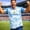 Light Blue, variant on Men's Fashion Casual Soccer Argentina Style Soccer Printed Sport Breathable Short Sleeve Tops