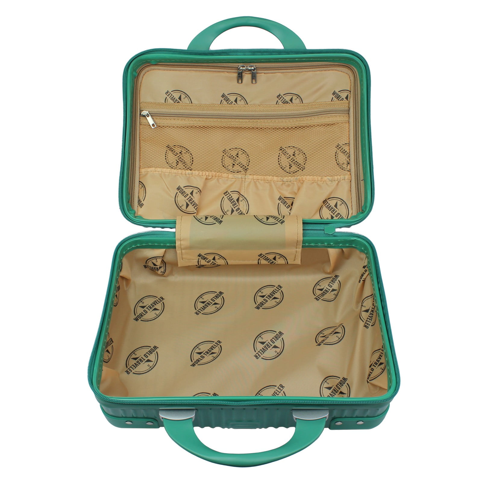 World Traveler Highways 2-Piece Hardside Carry-On Spinner Luggage Set - Green