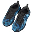 thumbnail image 3 of Uourmeti Flame Wolf Shoes for Kids Boys Slip on Walking Shoe Size 12.5 School Grade Sneakers Fashion Lace up Mesh Athletic Sport Sneakers Lightweight, 3 of 7