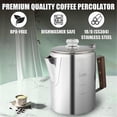 thumbnail image 4 of Coffee Percolators Stovetop for Camping, Percolator Coffee Pot Stainless Steel Coffee Maker Camping, 4 of 5