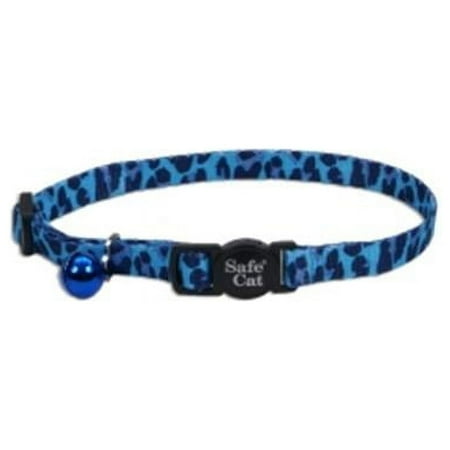 UPC: 0076484067525 | Safe Cat Fashion Adjustable Breakaway Collar  Blue Leopard