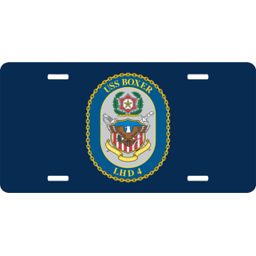 Navy USS Boxer LHD-4 License Plate