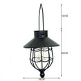 EJWQWQE Waterproof Solar Lanterns, Outdoor Hanging Metal Vintage