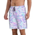 thumbnail image 2 of Balery Rainbow Scales Traje de Baño Estilo Hawaiano para Hombre, Shorts de Secado Rápido con Bolsillos-Medium, 2 of 6
