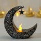 thumbnail image 3 of Vela LED Luna Ramadán Linterna Eid Mubarak Linterna Dormitorio Decoración del Hogar (Plata), 3 of 8