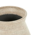 thumbnail image 4 of DecMode 20" Wide Beige Metal Vase with Black Metal Stands, 4 of 10