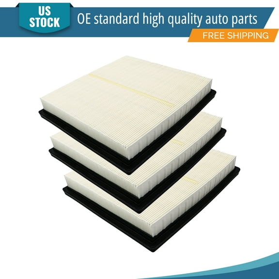 YXPCARS 3PCS Front Engine Air Filter for Subaru WRX Outback Legacy Impreza Forester Crosstrek, New Air Filter Replacement (CA12295)