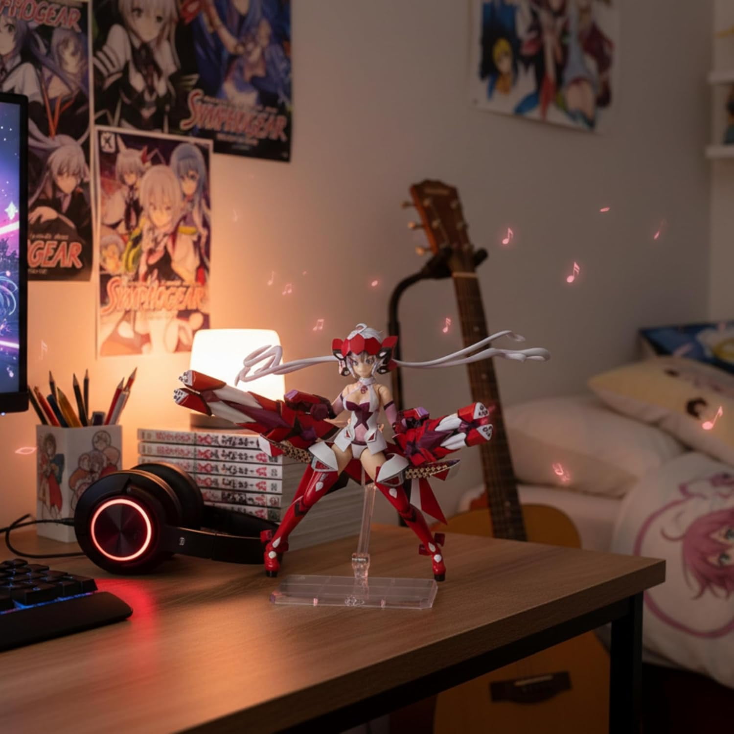 AURUS ACT Mode Chris Yukine Action Figure, 8.4" Anime Collectible with Interchangeable Face Plates