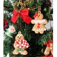 thumbnail image 4 of Hweilai 12 Gingerbread Man Christmas Tree Ornaments - Plastic Assortment G, 4 of 5