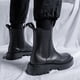 thumbnail image 5 of Botas Martin de hombre de gran tamaño, botas Chelsea de estilo británico para hombre, botas altas de cuero para invierno, botas de vellón, 5 of 6