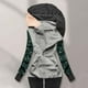 thumbnail image 1 of Pntutb moda mujer Casual impreso manga larga con capucha prendas de vestir Patchwork suelta camiseta otoño blusa tops Pntutb Pntutb-6150, 1 of 6