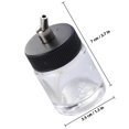 thumbnail image 2 of Airbrush Glass Bottles for Paint Spraying 22cc Professional Set, 2 of 3