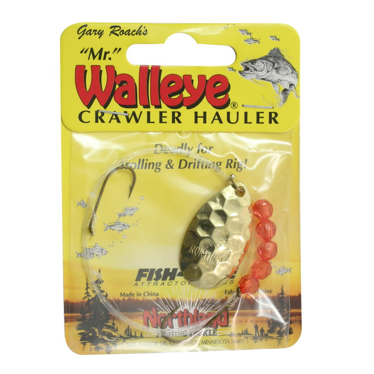 Northland Tackle Walleye Crawler Hauler, Spinner Rig, Freshwater, Hex Gold  