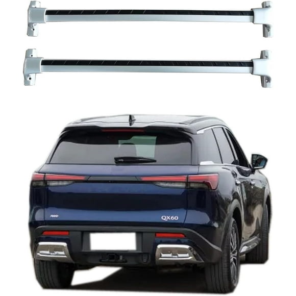 ROKIOTOEX Roof Rack Crossbars for 2022-2023 QX60 Silver Crossbars.