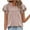 Pink-28, variant on Mittory Womens Summer Tops Crewneck Eyelet Ruffle Sleeve Blouses Casual Babydoll Shirts