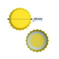thumbnail image 4 of Yellow Bottle Caps - Oxygen Absorbing - Standard Size - 26 mm - Pry-Off Crown Beer Cap, 4 of 8