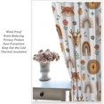 thumbnail image 5 of Kids Colorful Animals Curtains Cute Cartoon Funny Wildlife Rainbow Flower Leaf Art Print for Kids Bedroom Nursery Decor Rod Pocket Blackout Window Drapes 2 Panels 42x63in, 5 of 6