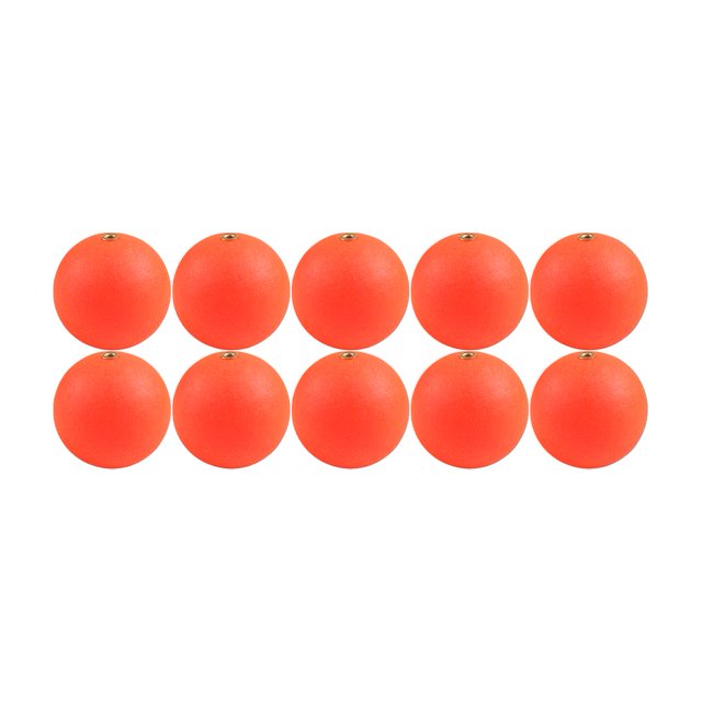 Mosiee 10Pcs Fishing Float Bobber Plastic Metal Lifelike Swimming Poses Smooth Fast Diving Action Buoyancy Ball Float Bottom Rigging