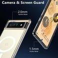 thumbnail image 4 of Magnetic Case for Google Pixel 6 Pro, Transparent and Yellow Resistant,Compatible with MagSafe,Slim Fit Shockproof Protective Phone Case for Pixel 6 Pro Case, 4 of 12