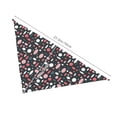 thumbnail image 2 of Dog Bandanas, Abstract Geometric grey Adjustable Dog Scarf Triangle Bib Handkerchief Accessories for Small Medium Large Dogs, Cats, Pets, 2 of 6