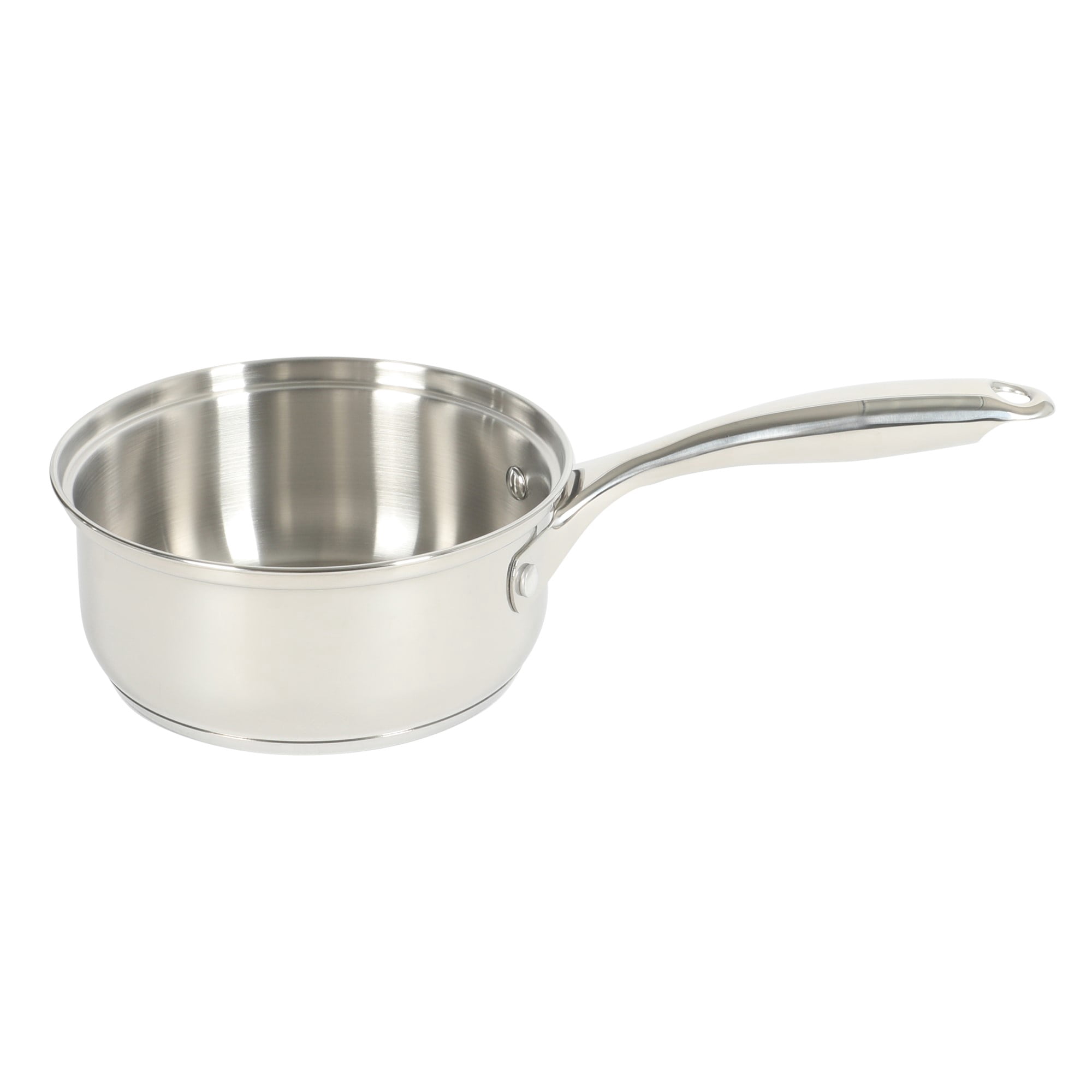 Oster Platinum Sedwick Stackable Stainless Steel Pots and Pans Cookware Set W/ Domed Stainless Steel Lids W/ TriPly Encapsulated Base - Induction Safe